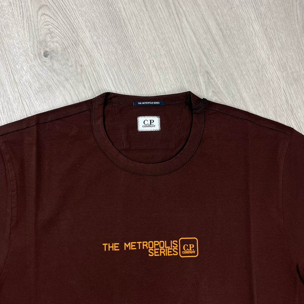CP Company Metropolis T-Shirt - Rum Raisin -Usfansport