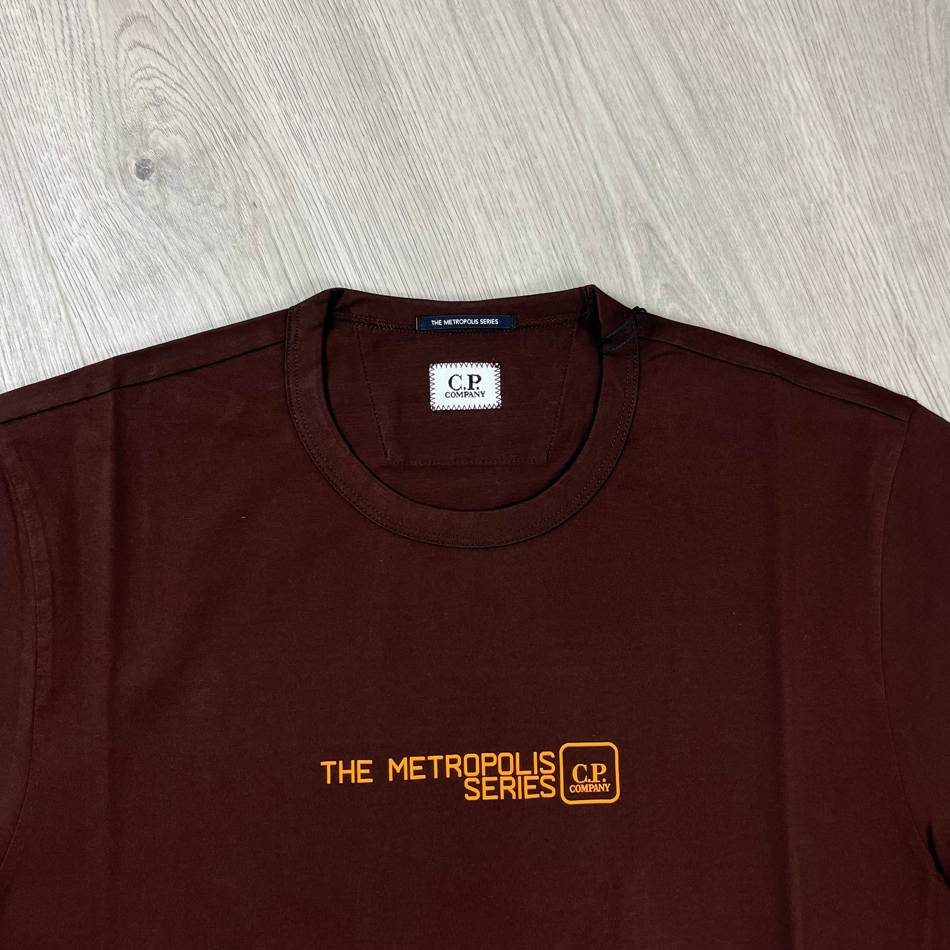 CP Company Metropolis T-Shirt - Rum Raisin -Usfansport