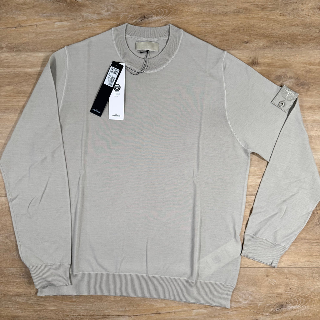 Stone Island Light Pure Wool Ghost Sweatshirt in Beige -Usfansport