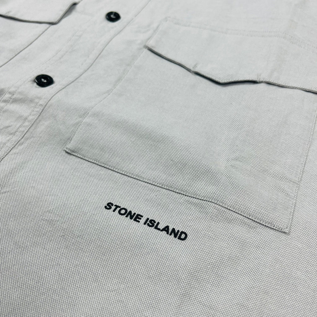 Stone Island Button Shirt - Grey -Usfansport