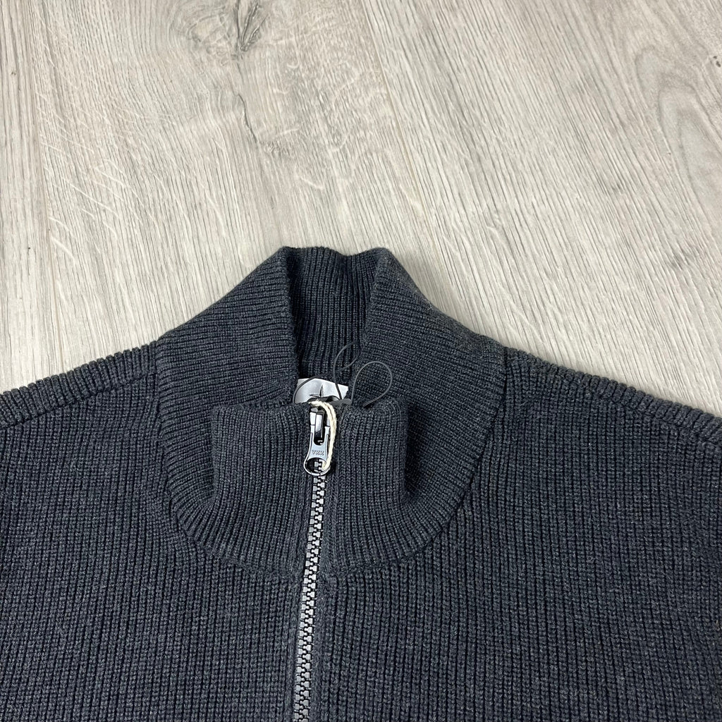 Stone Island Knit Cardigan - Charcoal -Usfansport
