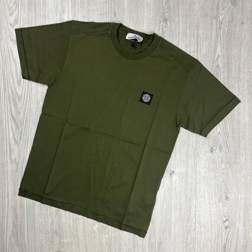 Stone Island Patch T-Shirt - Olive -Usfansport
