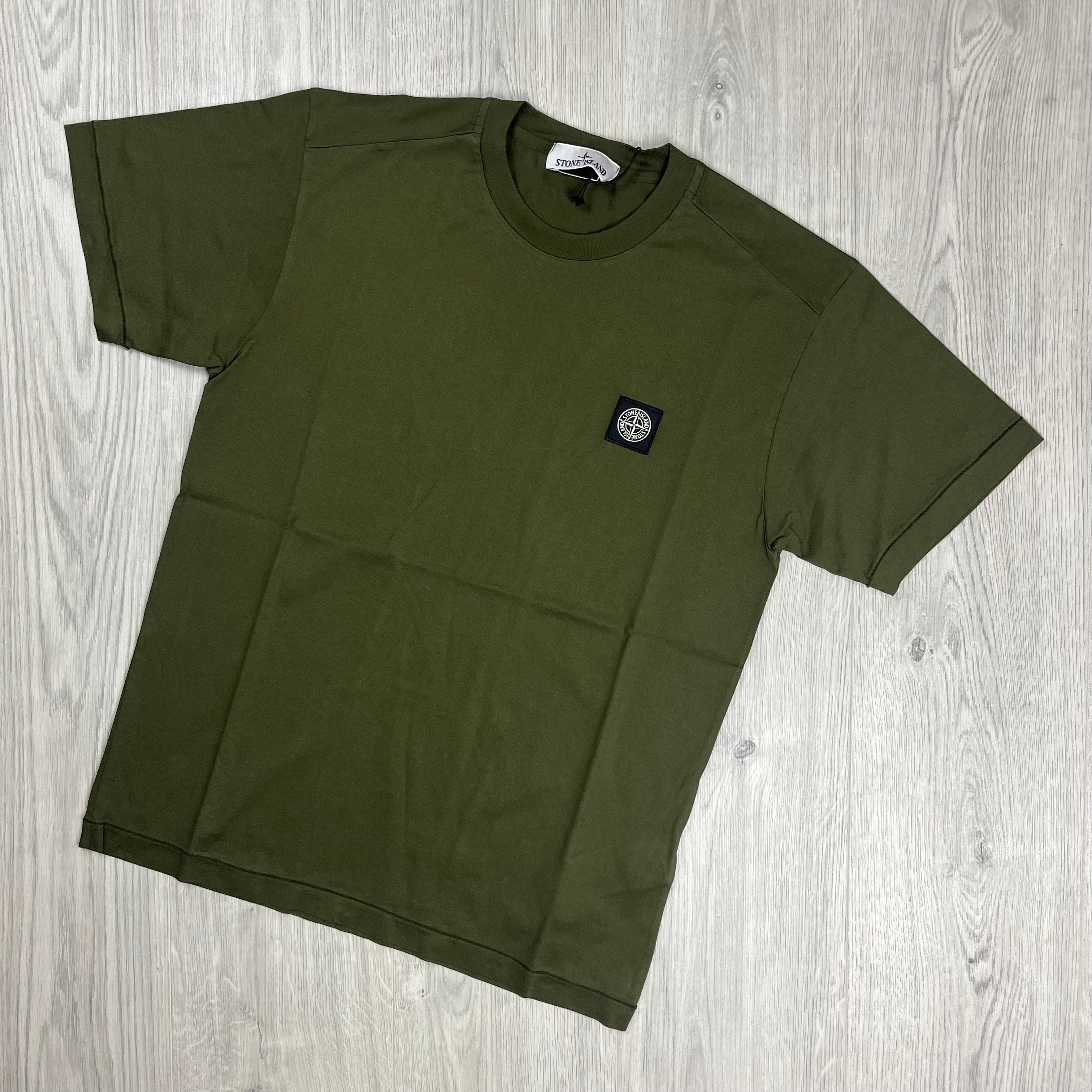 Stone Island Patch T-Shirt - Olive -Usfansport