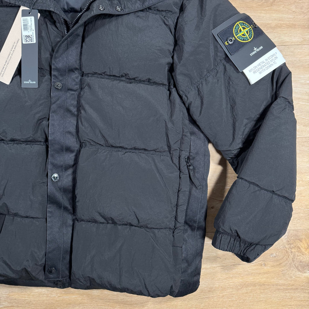 Stone Island Nylon Metal Down Jacket in Black -Usfansport