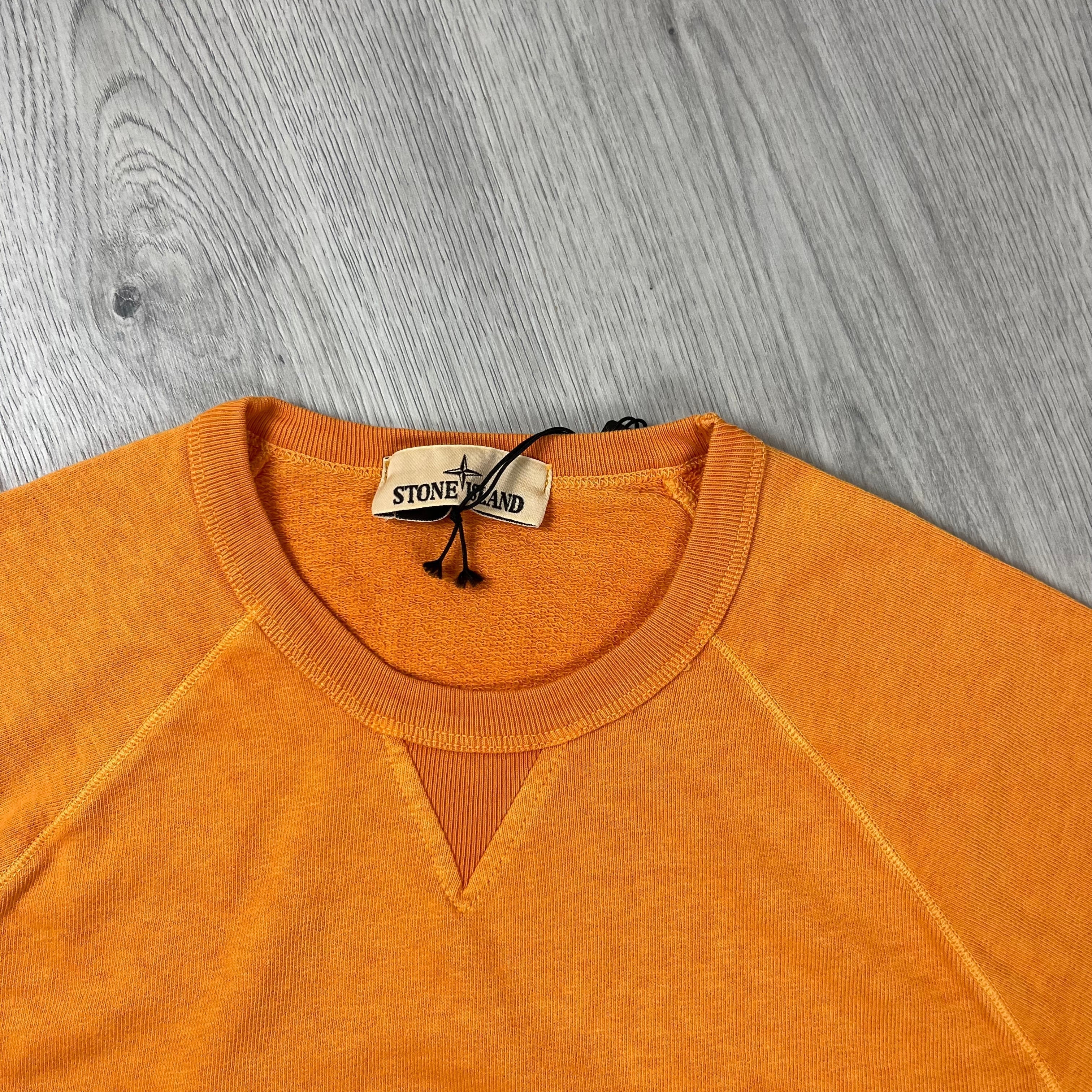 Stone Island Dyed Sweatshirt - Orange -Usfansport