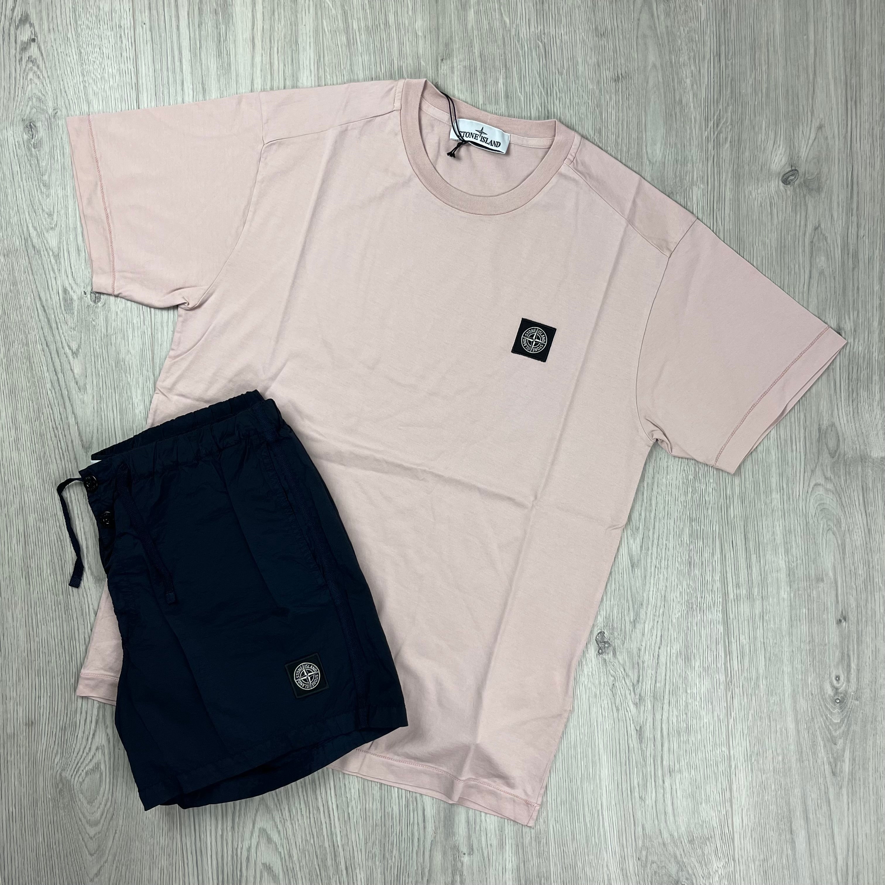 Stone Island Holiday Set - Rose/Navy -Usfansport