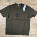 CP Company Metropolis Series Blurred Logo T-Shirt in Ivy Green -Usfansport