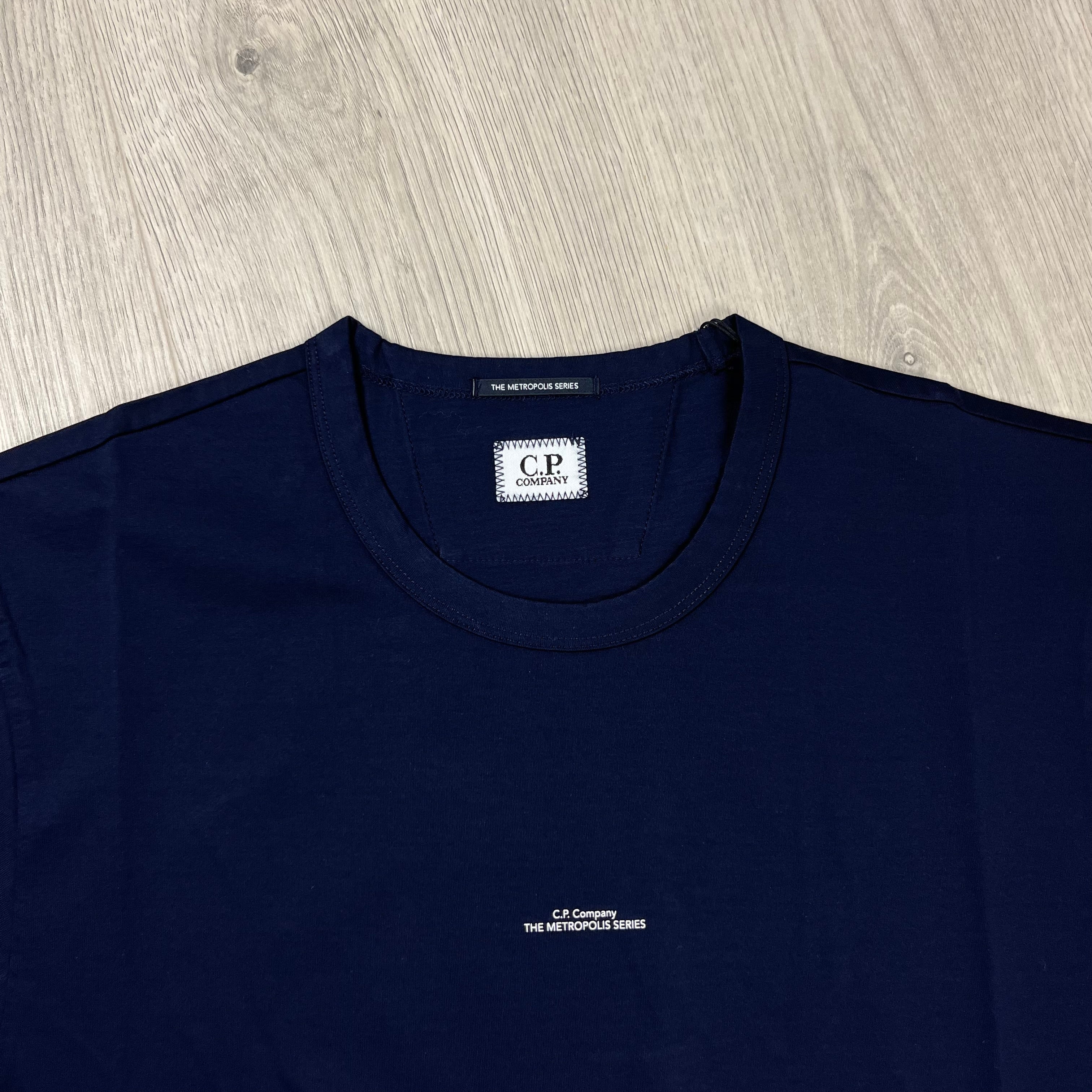 CP Company Metropolis T-Shirt - Navy -Usfansport