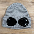 CP Company Extra Fine Merino Wool Goggle Beanie in Grey -Usfansport