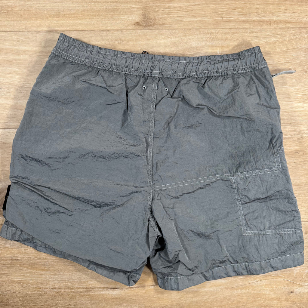 Stone Island Nylon Metal Bermuda Shorts in Pearl Grey -Usfansport