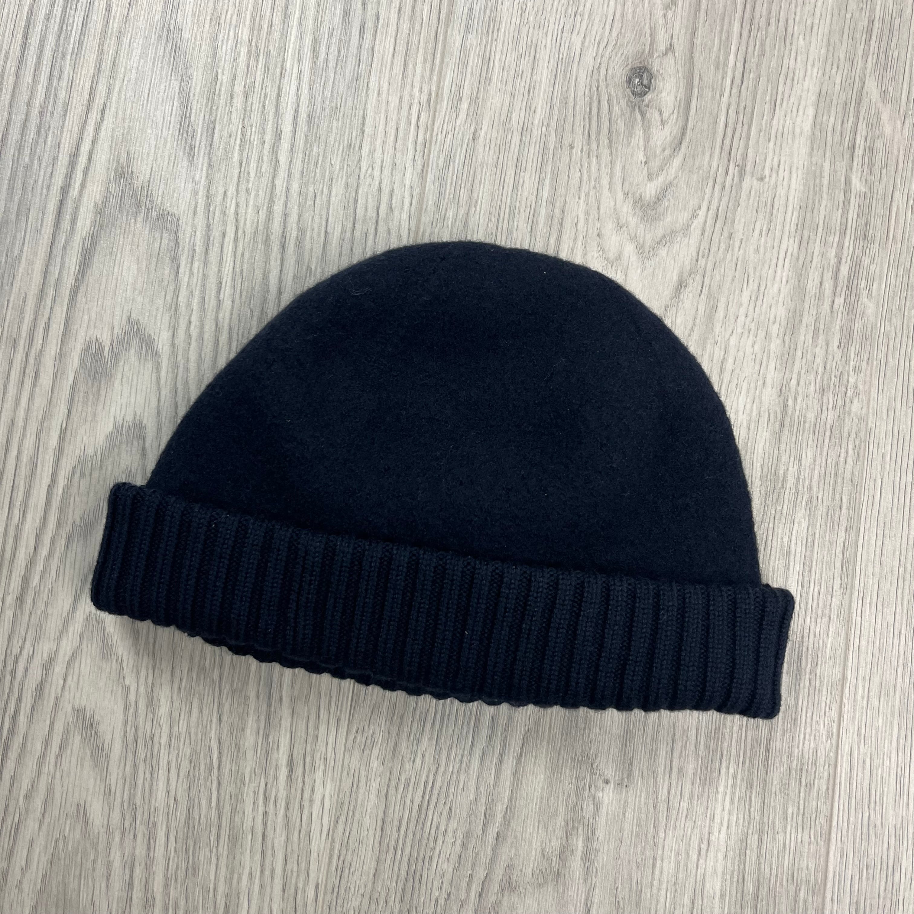 CP Company Merino Beanie - Navy -Usfansport