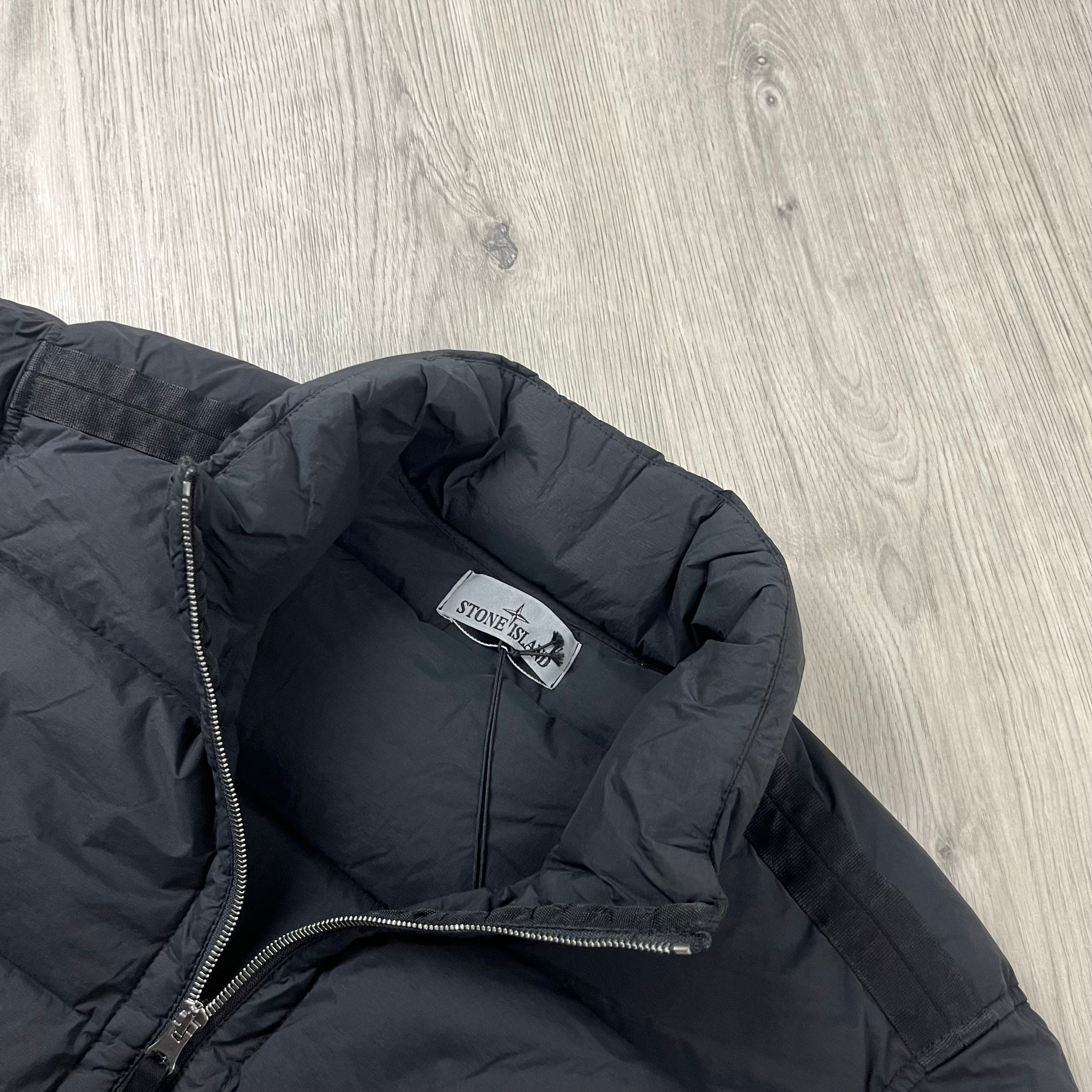 Stone Island Nylon Down Jacket - Black -Usfansport
