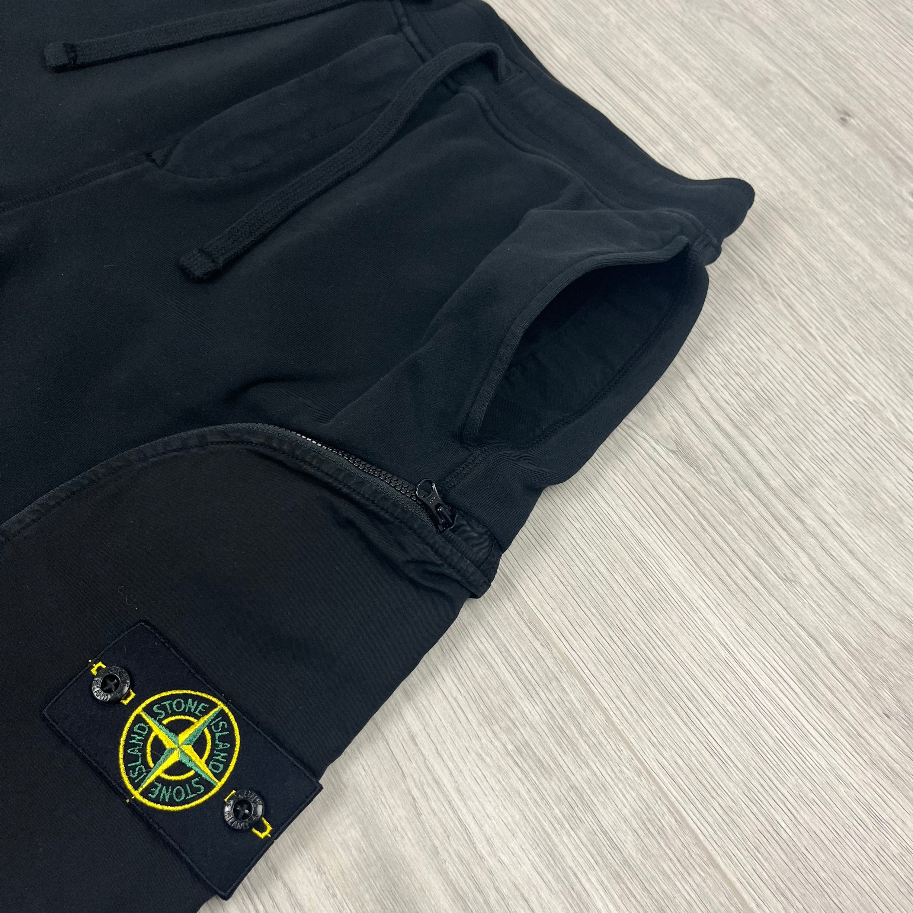 Stone Island Jersey Shorts - Black -Usfansport