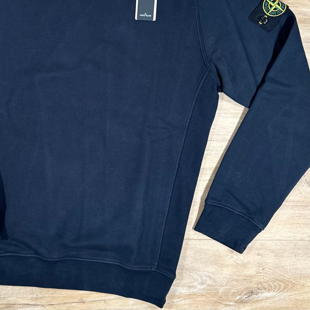 Stone Island Garment Dyed Crewneck Sweatshirt in Navy -Usfansport