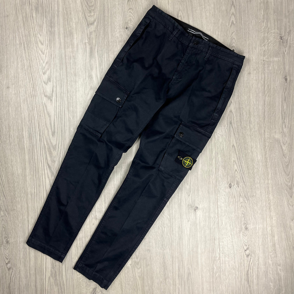Stone Island Cargo Trousers - Navy -Usfansport