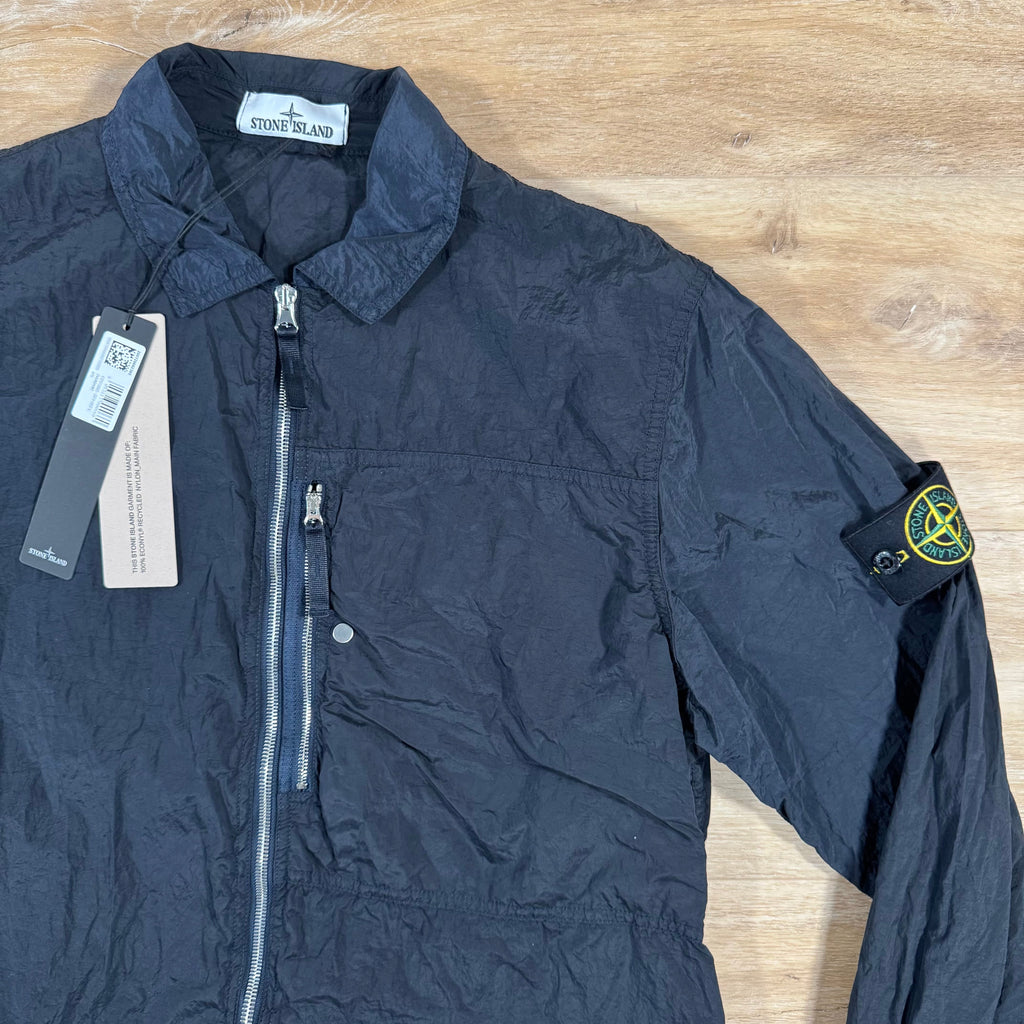 Stone Island Nylon Metal Overshirt in Navy -Usfansport