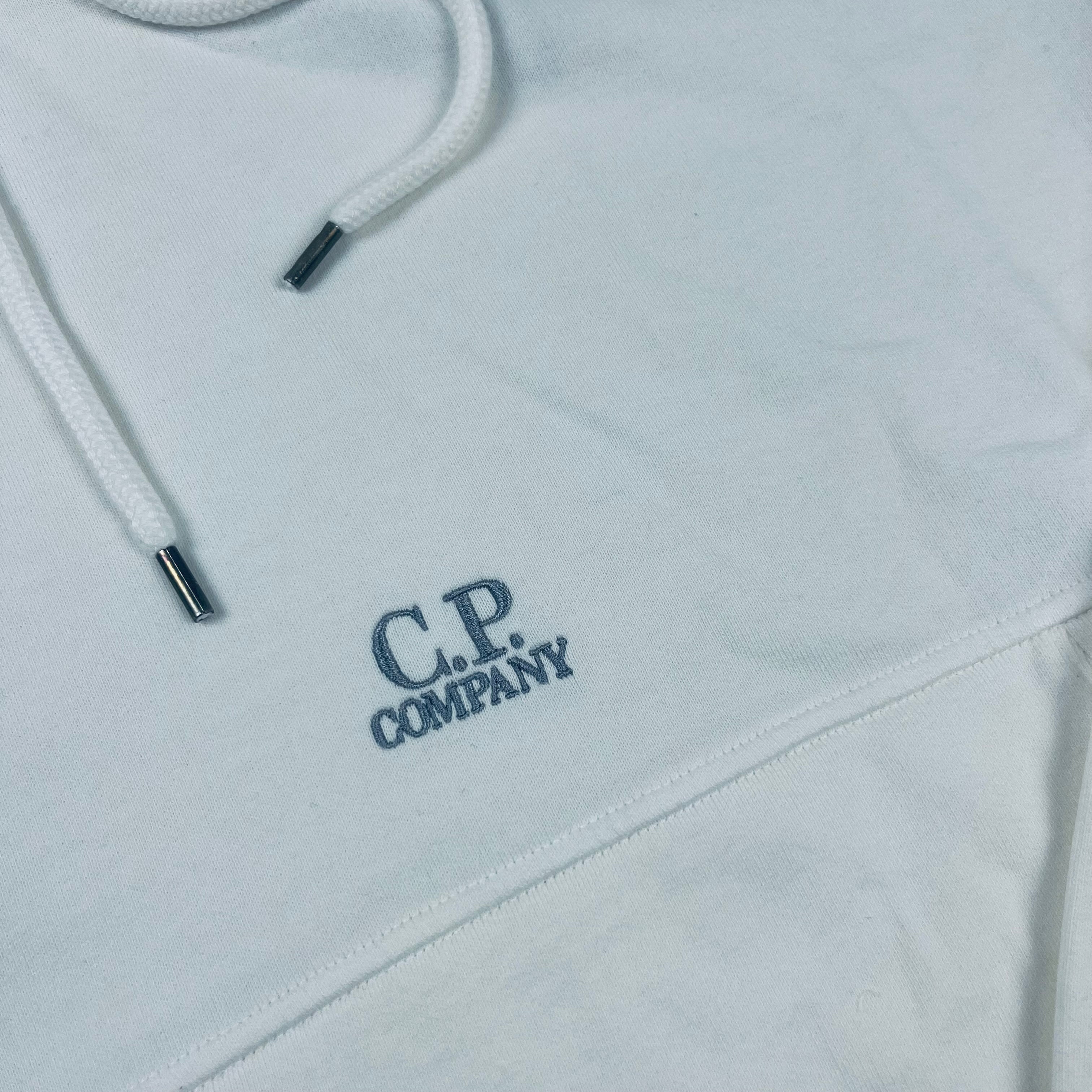CP Company Patch Hoodie - White -Usfansport
