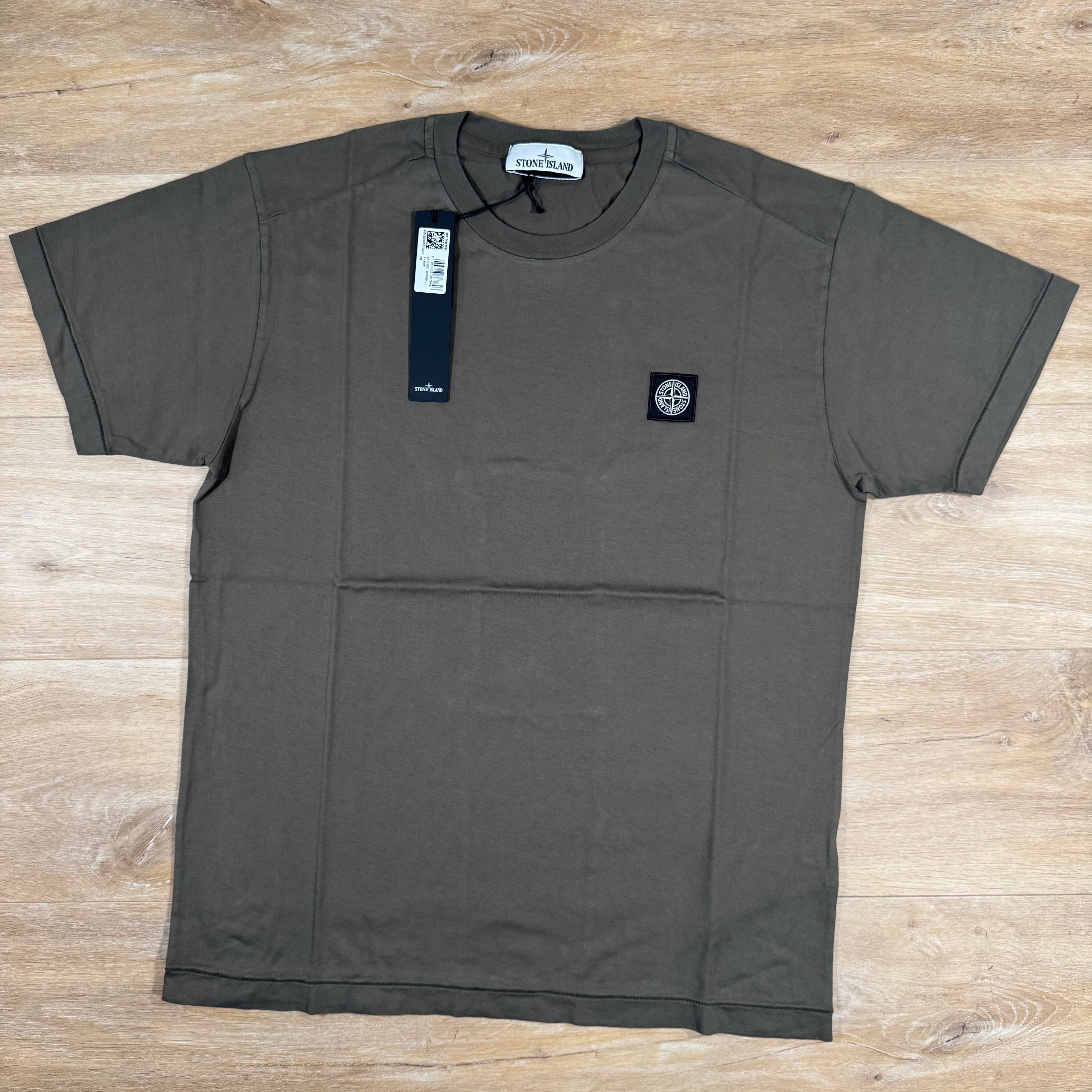 Stone Island Patch Logo T-Shirt in Military Green -Usfansport