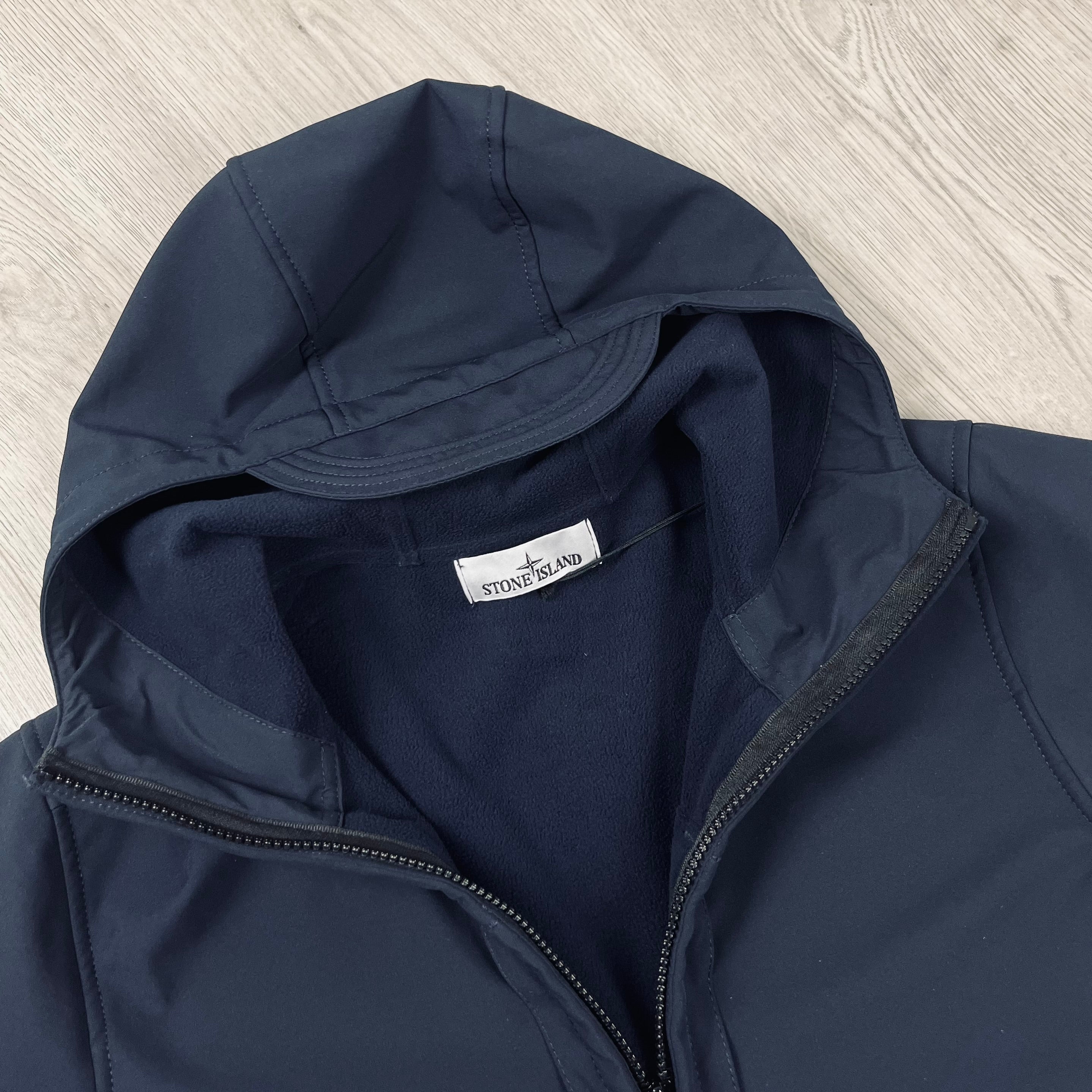 Stone Island Shell Jacket - Navy -Usfansport
