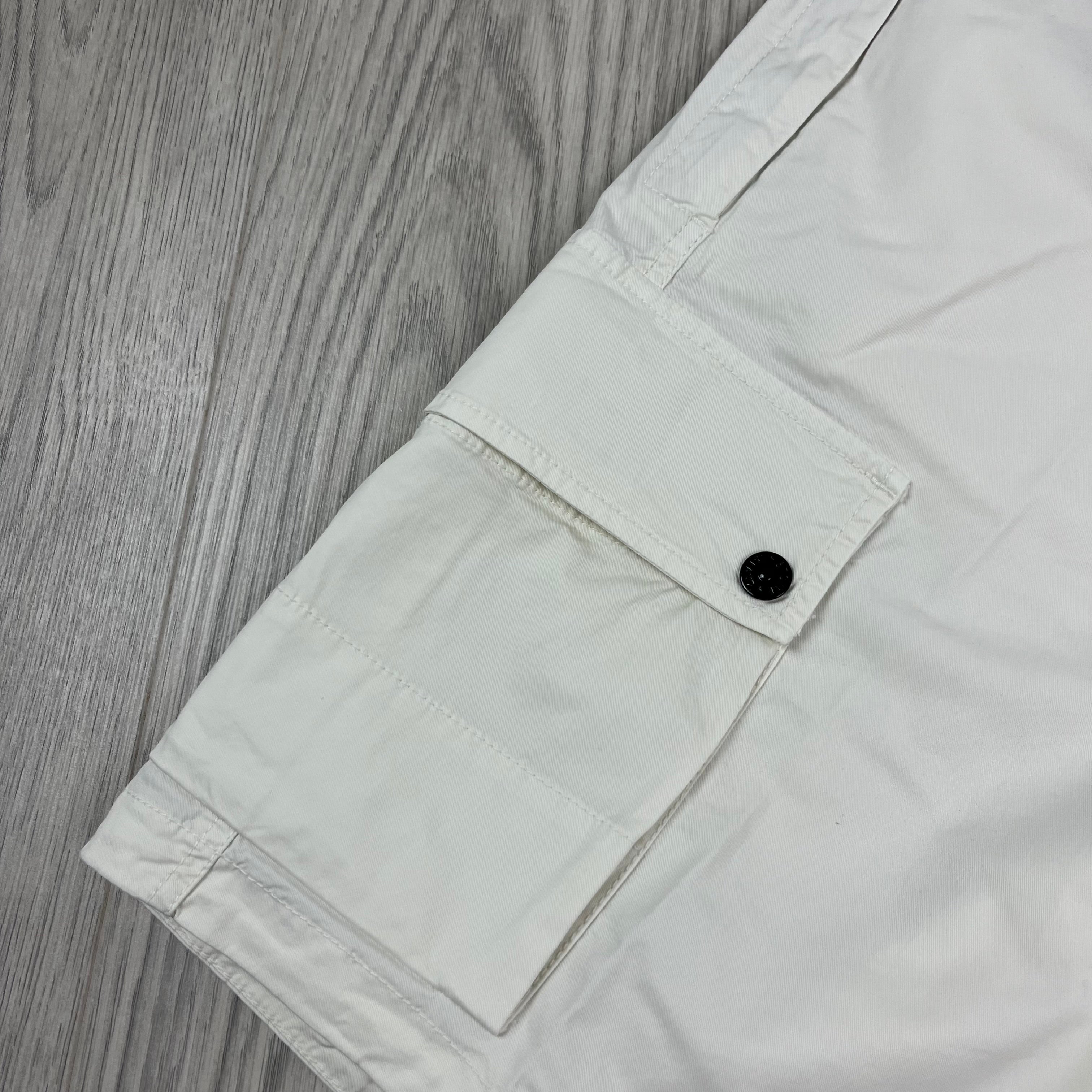 Stone Island Cargo Shorts - Ivory -Usfansport