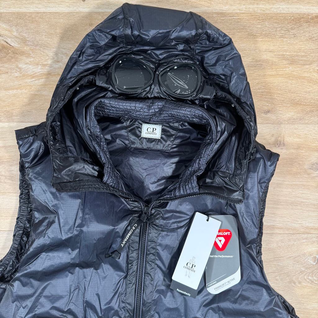 CP Company Nada Shell Primaloft Goggle Vest in Navy -Usfansport