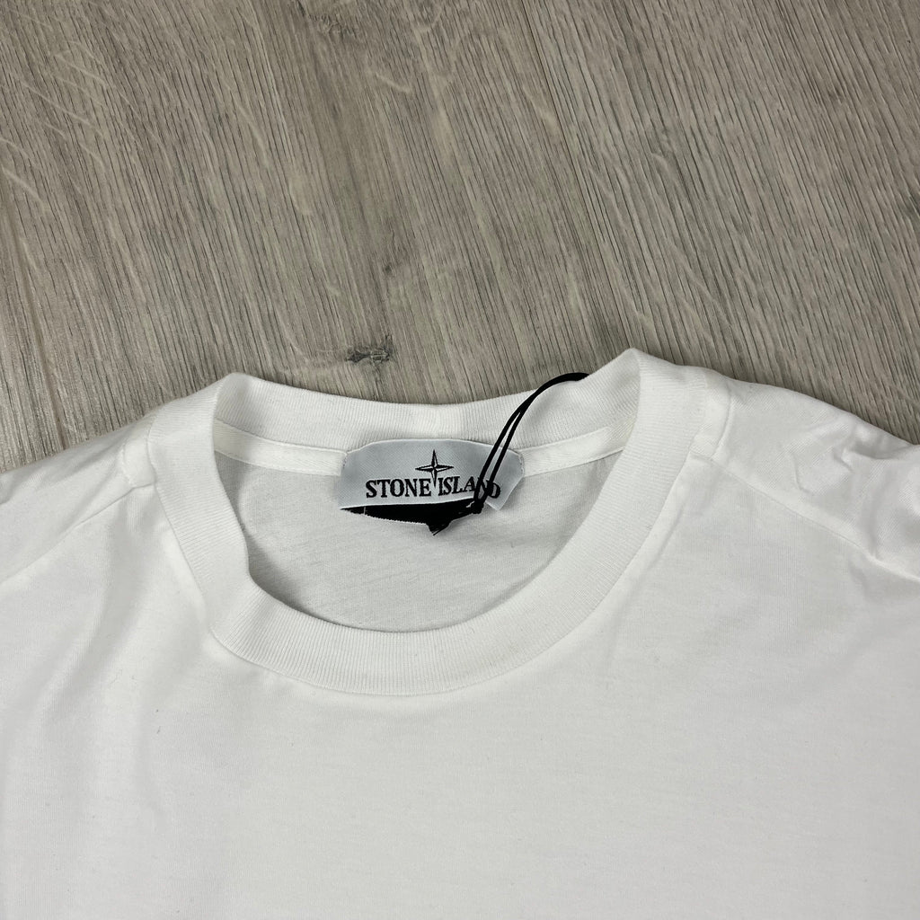 Stone Island Long Sleeve T-Shirt - White -Usfansport
