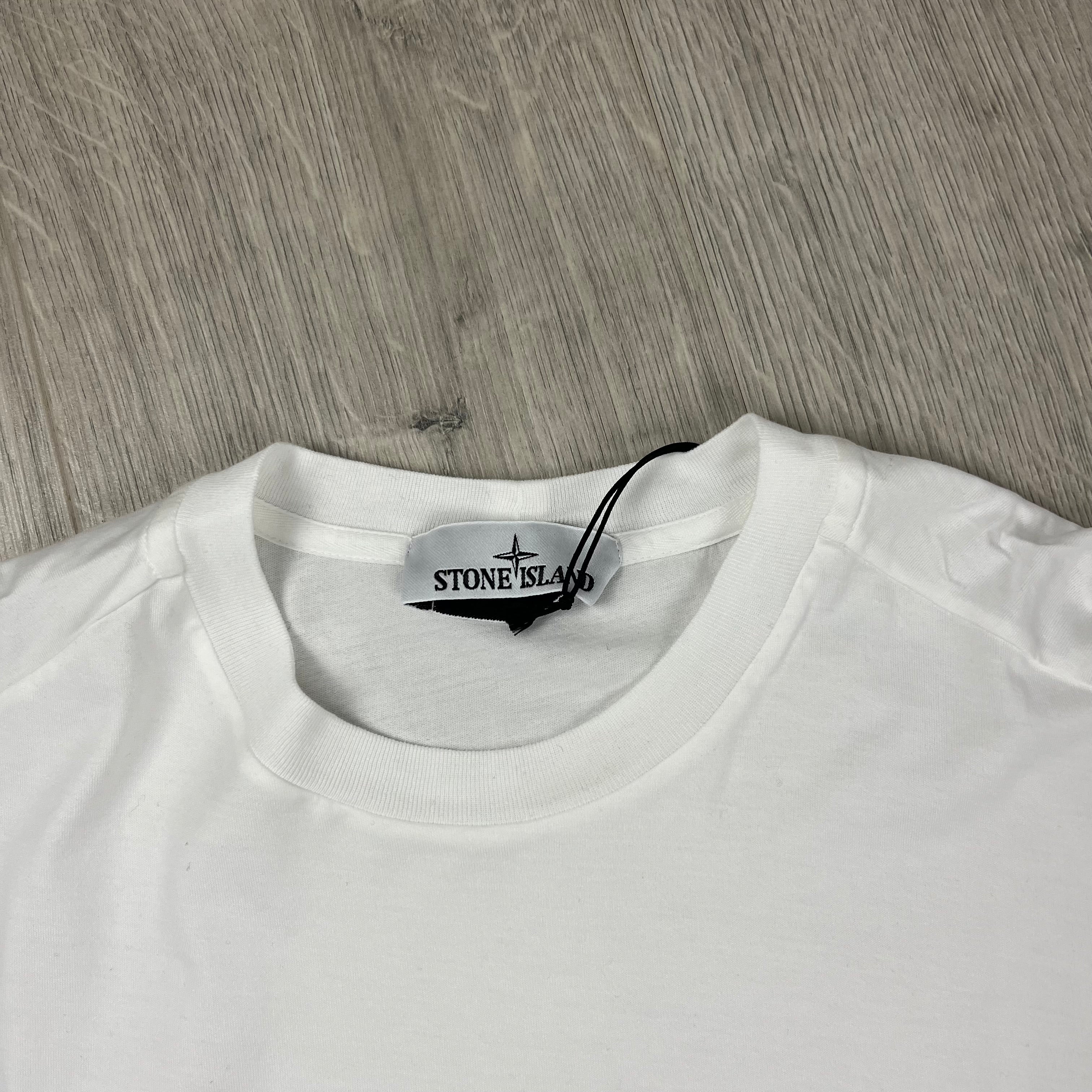 Stone Island Long Sleeve T-Shirt - White -Usfansport