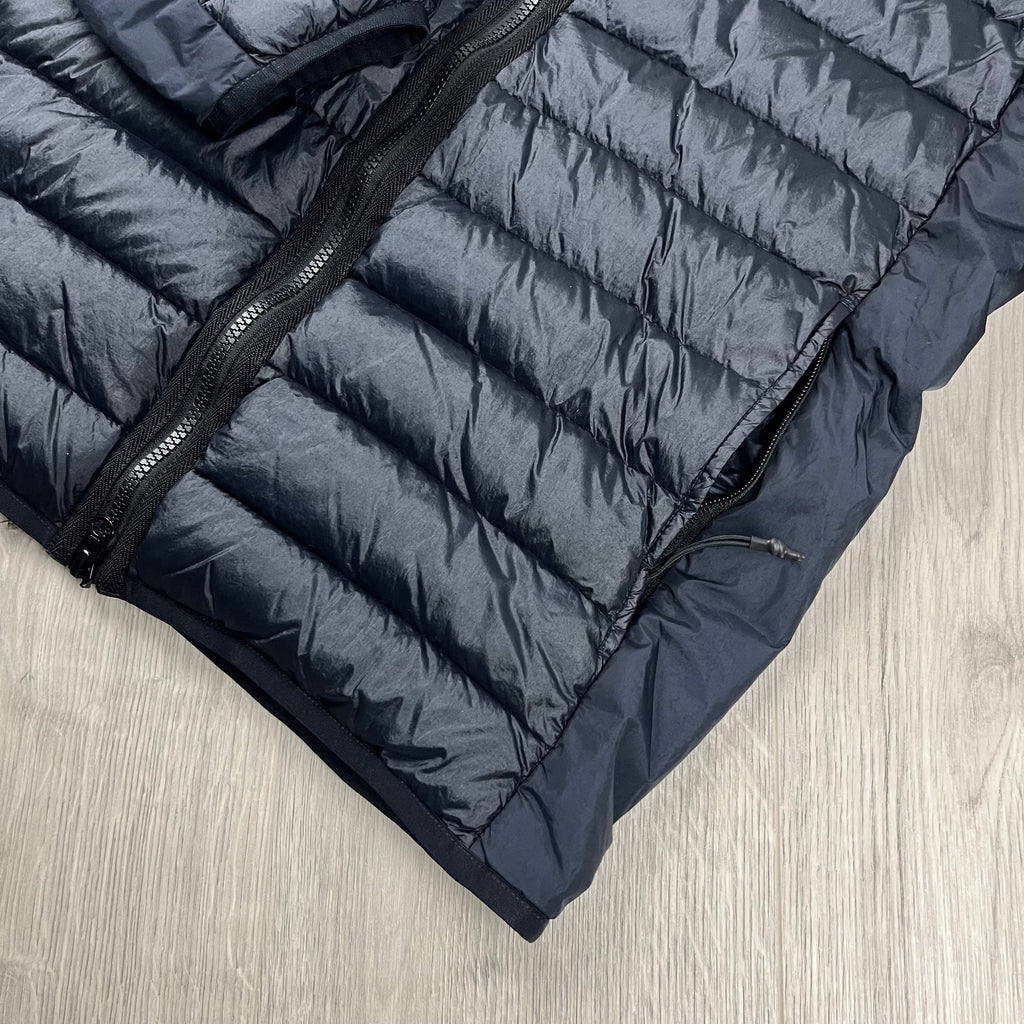 Stone Island Woven Down Jacket - Navy -Usfansport