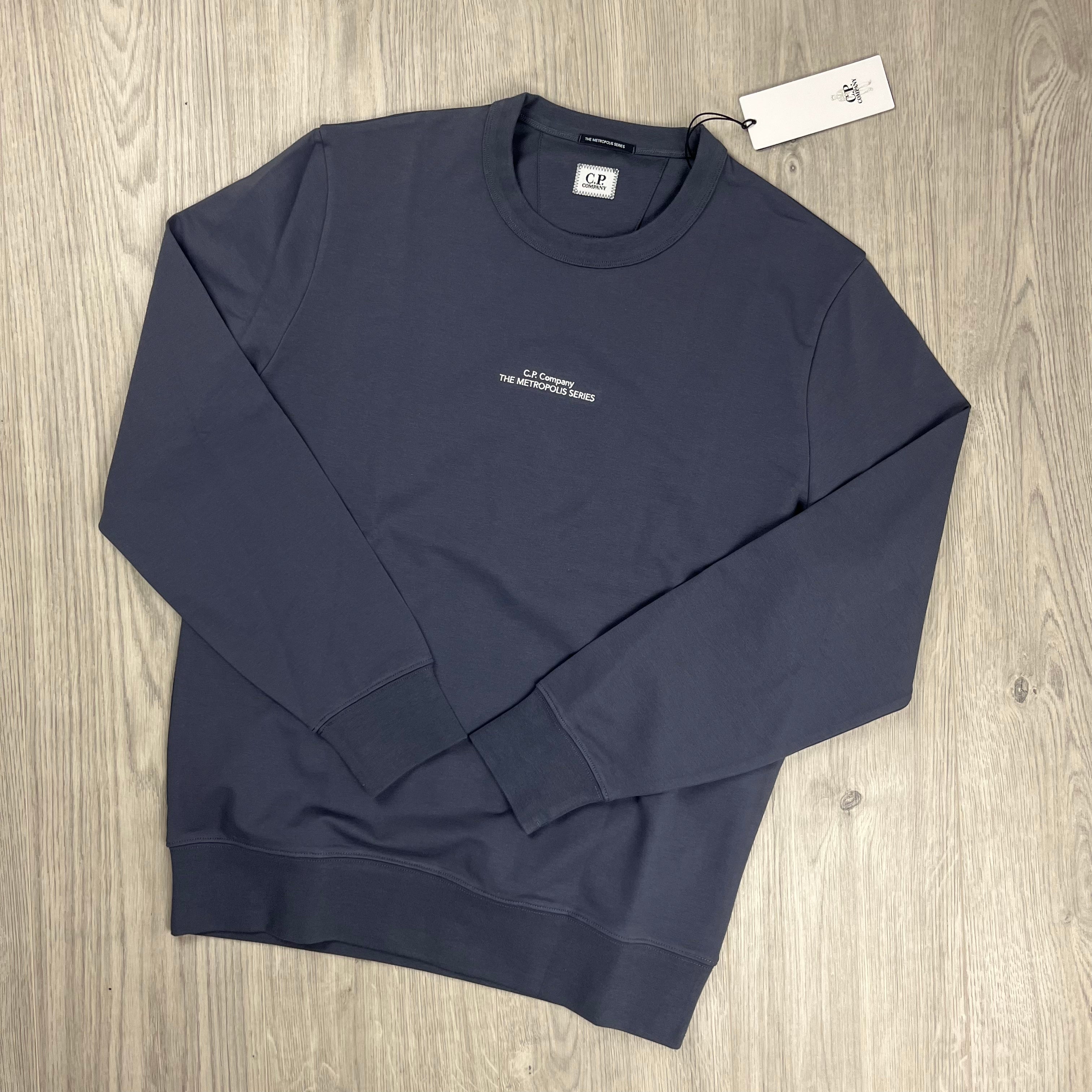 CP Company Metropolis Sweatshirt - Ombre Blue -Usfansport