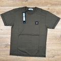 Stone Island Patch Logo T-Shirt in Military Green -Usfansport