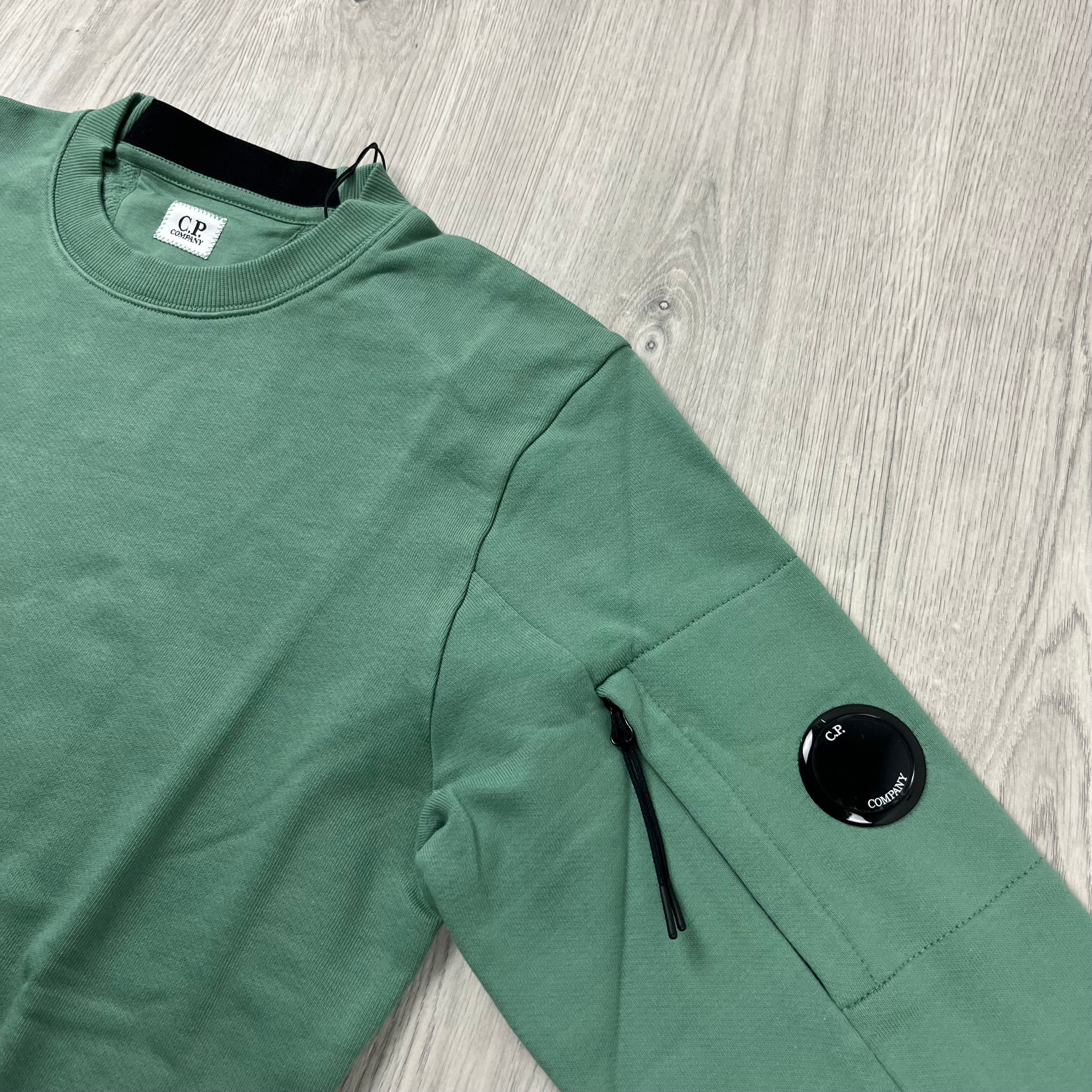 CP Company Raised Fleece Sweatshirt - Green Bay -Usfansport