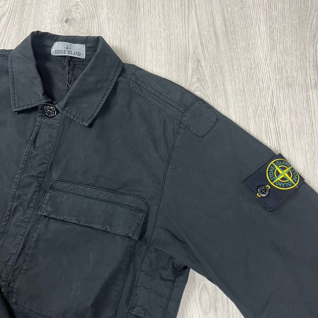 Stone Island Overshirt - Black -Usfansport