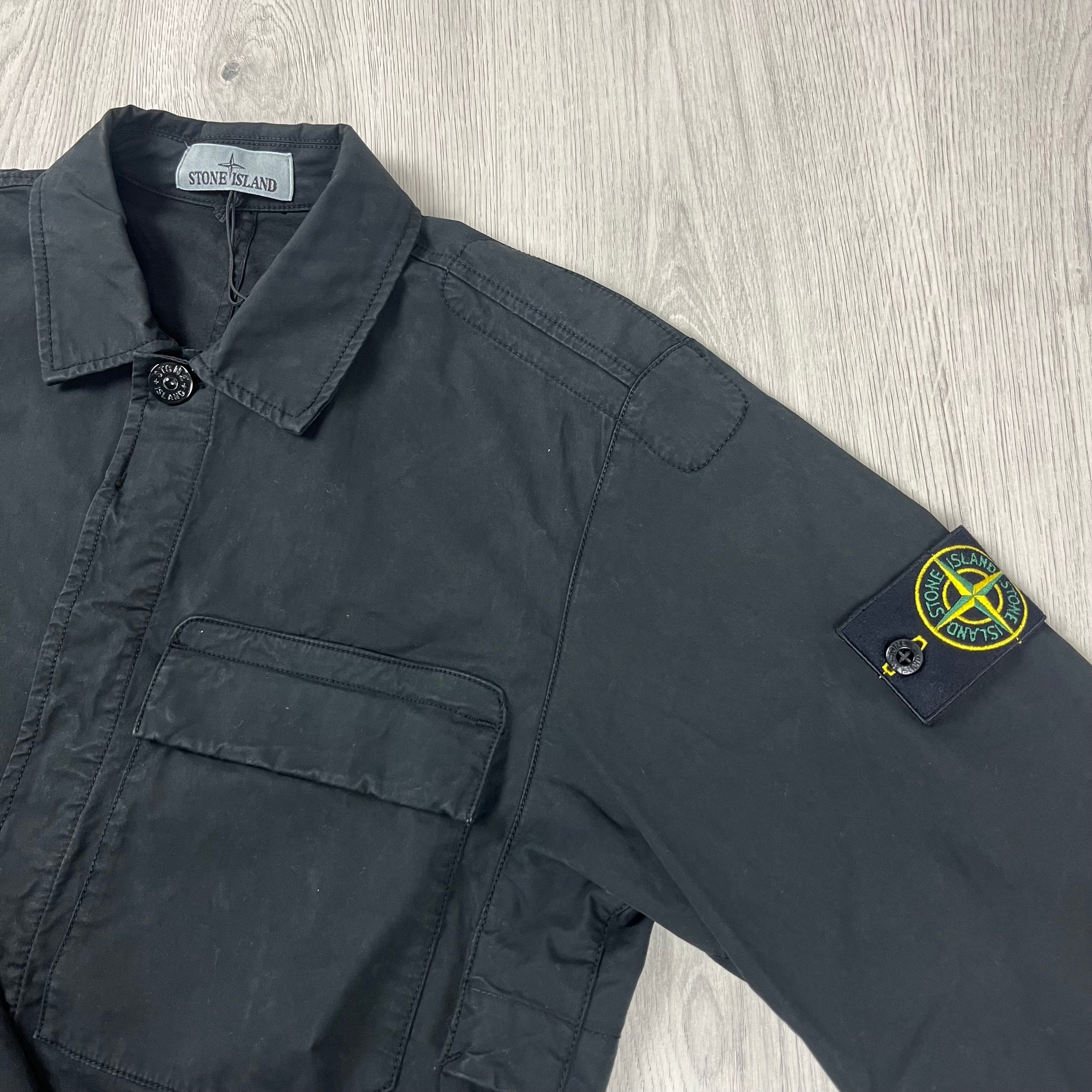 Stone Island Overshirt - Black -Usfansport