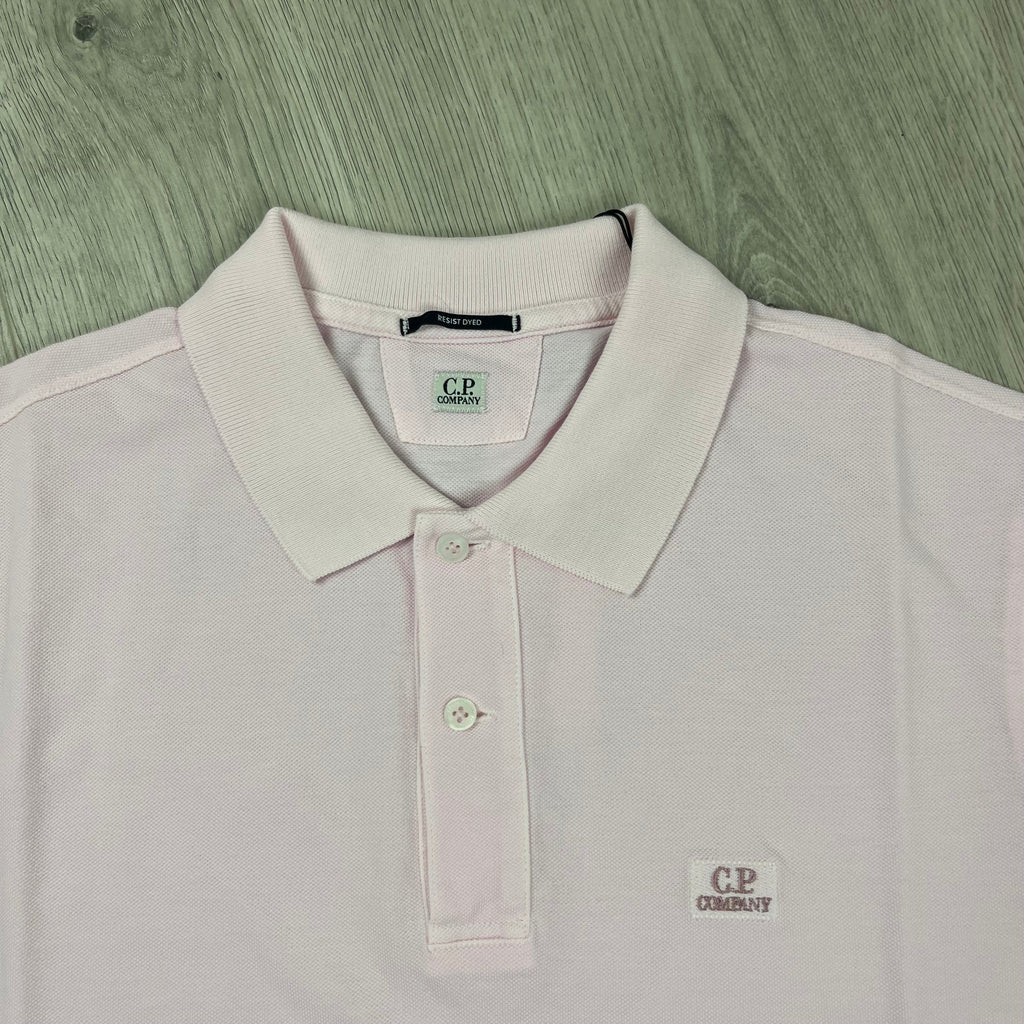 CP Company Piquet Polo Shirt - Pink -Usfansport