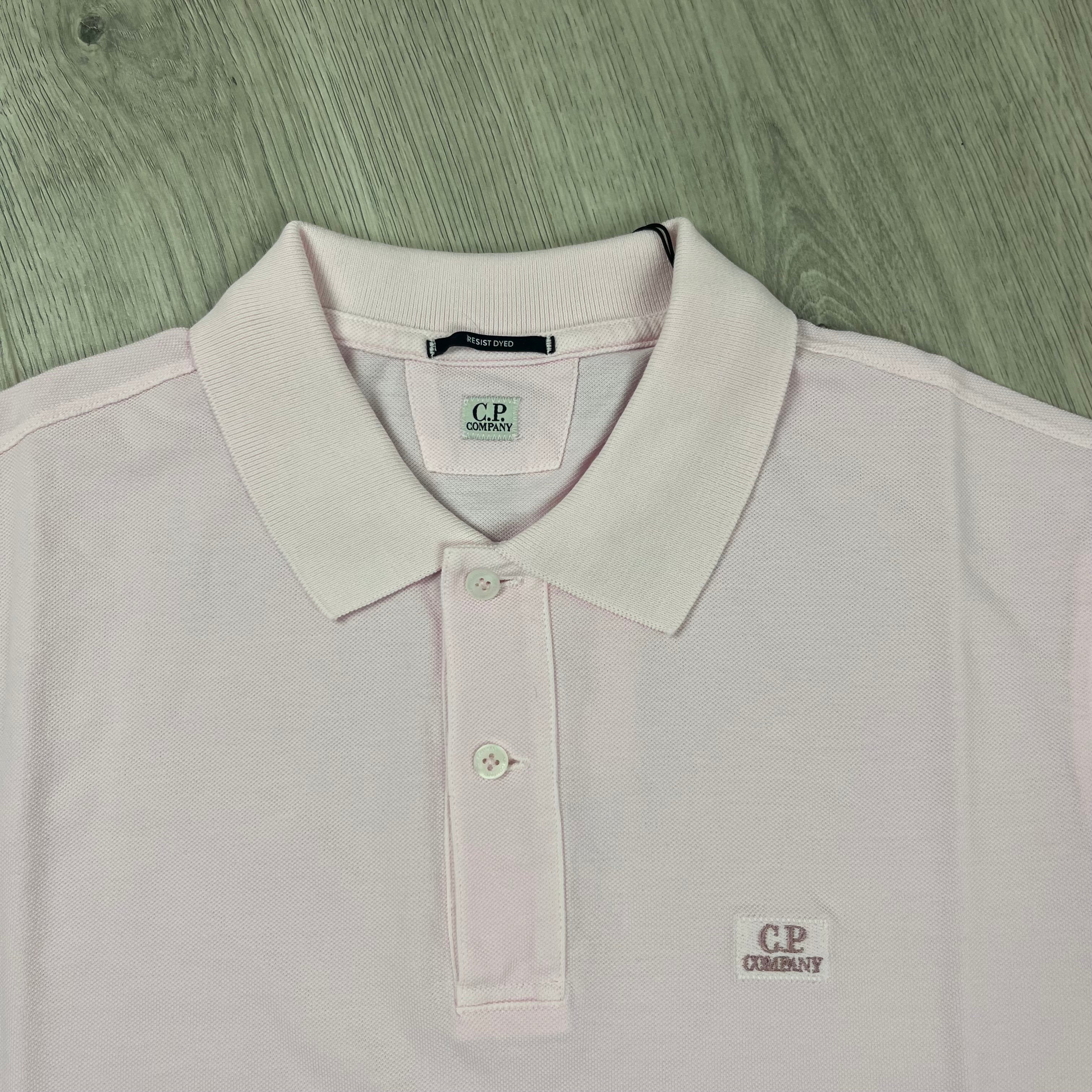CP Company Piquet Polo Shirt - Pink -Usfansport