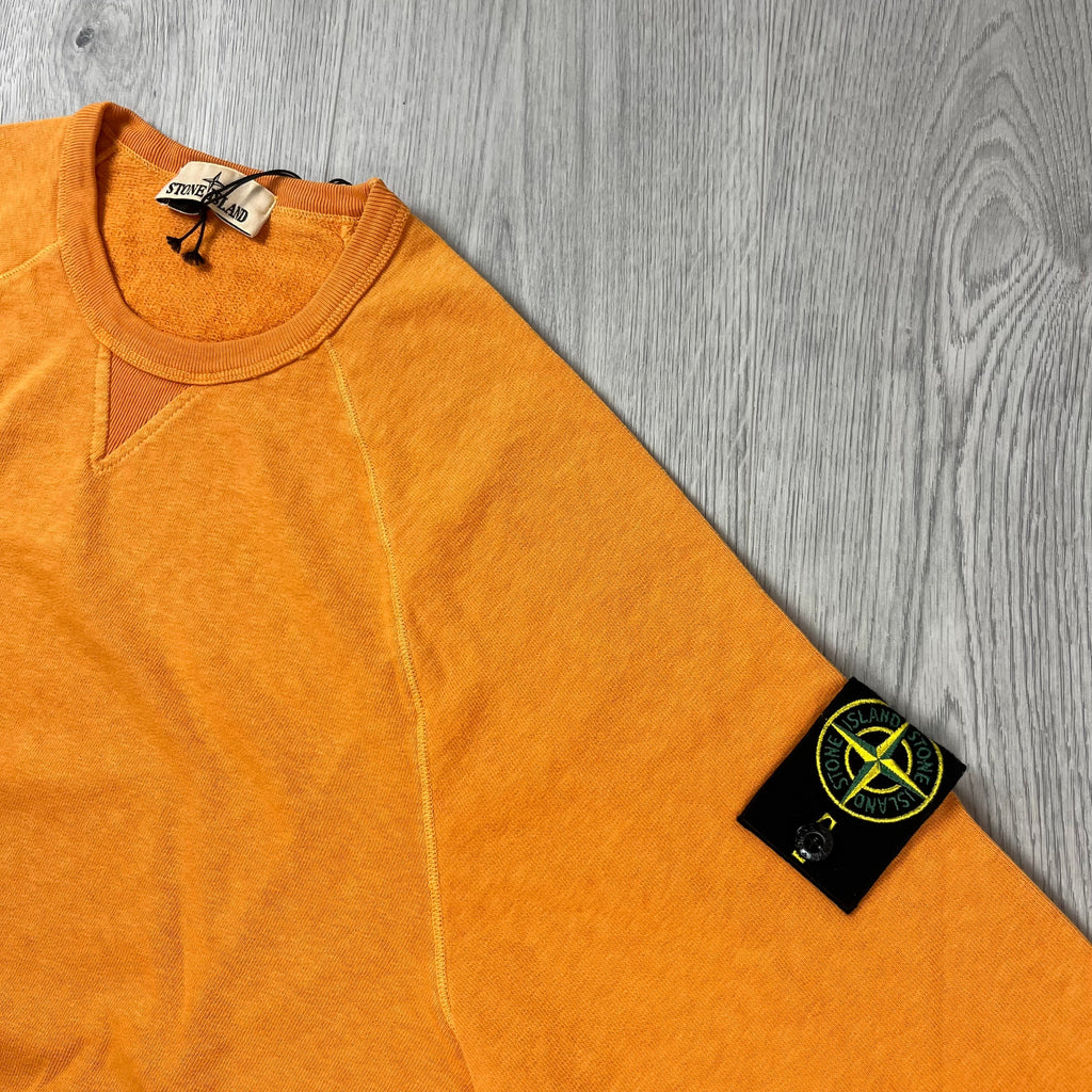 Stone Island Dyed Sweatshirt - Orange -Usfansport
