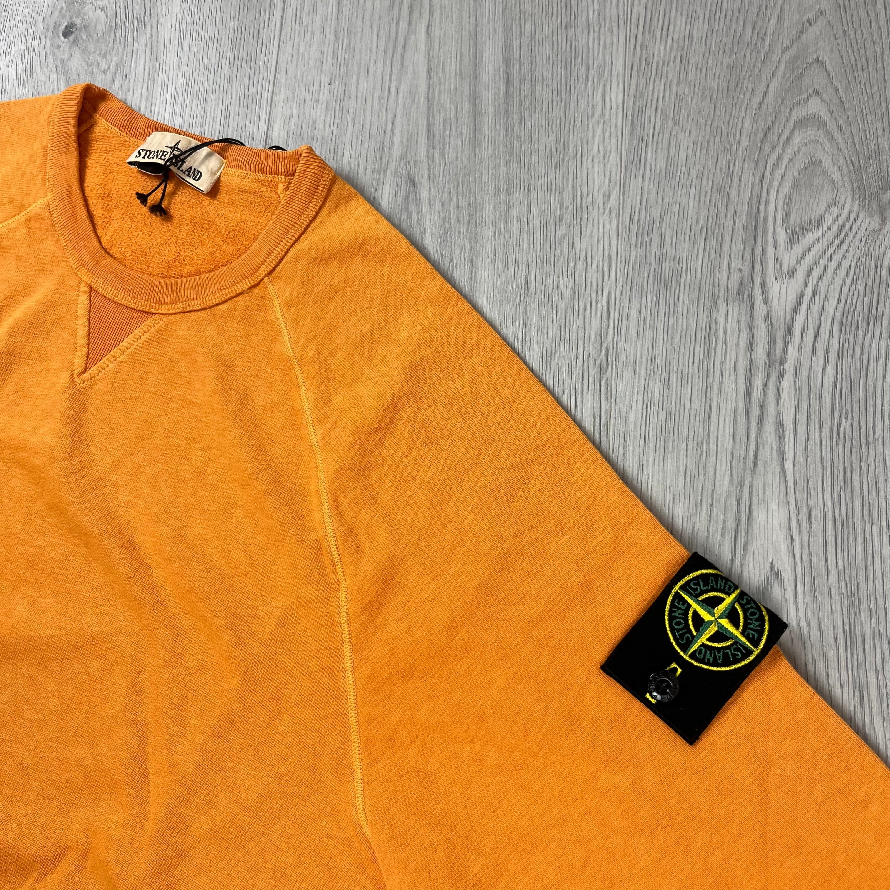 Stone Island Dyed Sweatshirt - Orange -Usfansport