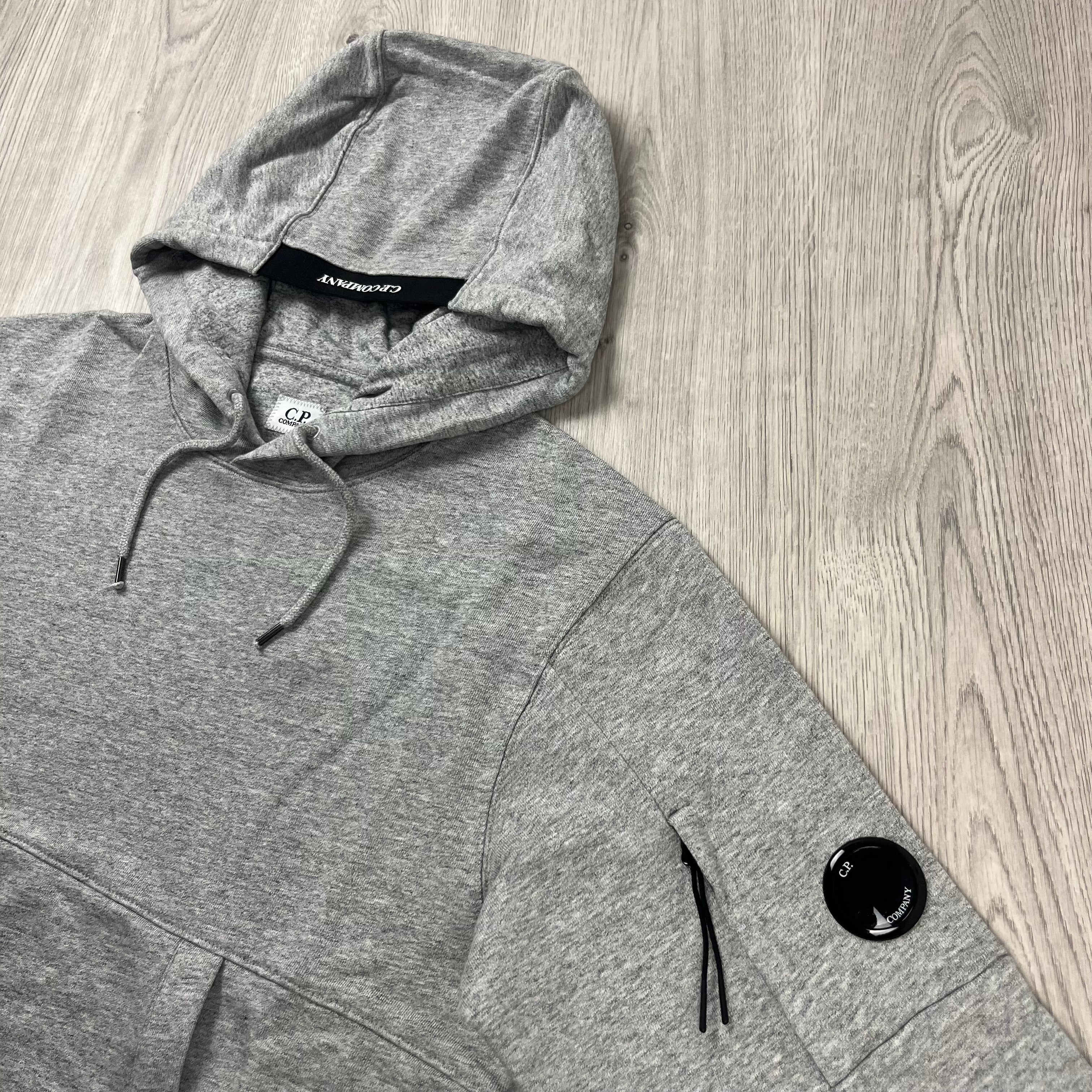 CP Company Raised Fleece Hoodie - Grey -Usfansport