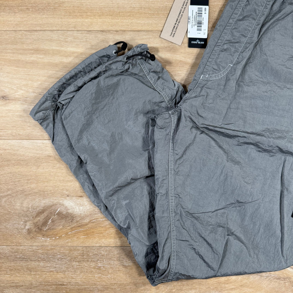Stone Island Nylon Metal Pants in Pearl Grey with Nylon Mesh Lining -Usfansport