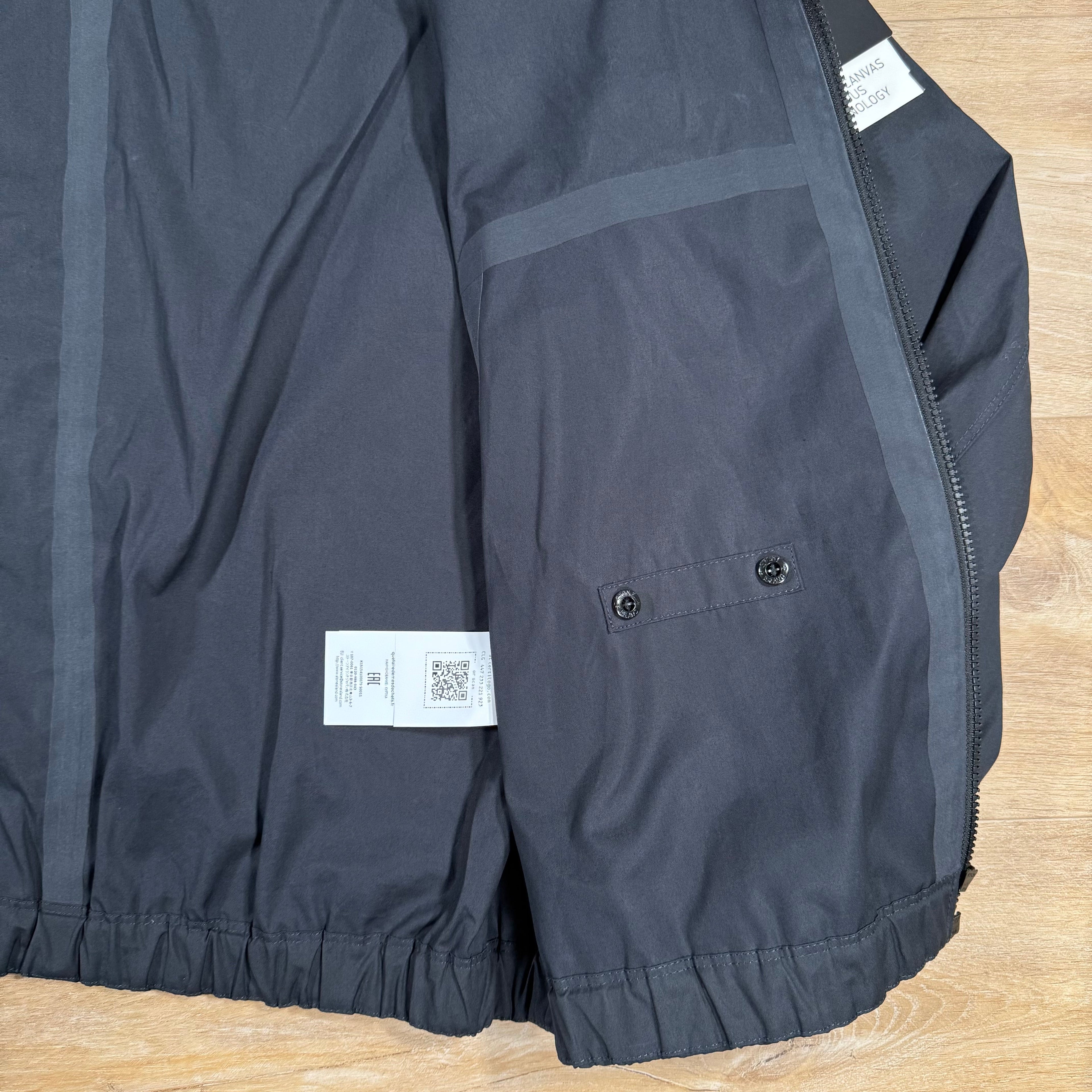 Stone Island Supima Canvas Jacket in Navy -Usfansport