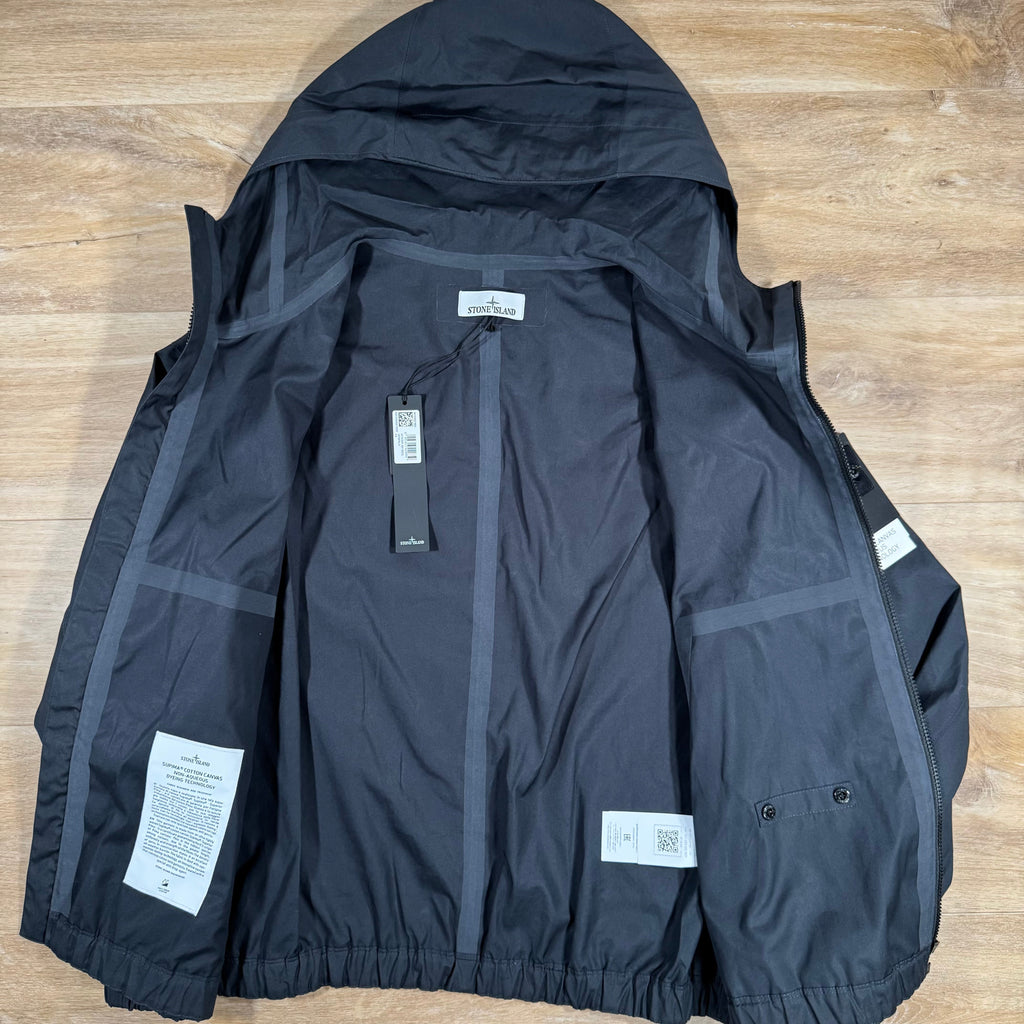 Stone Island Supima Canvas Jacket in Navy -Usfansport