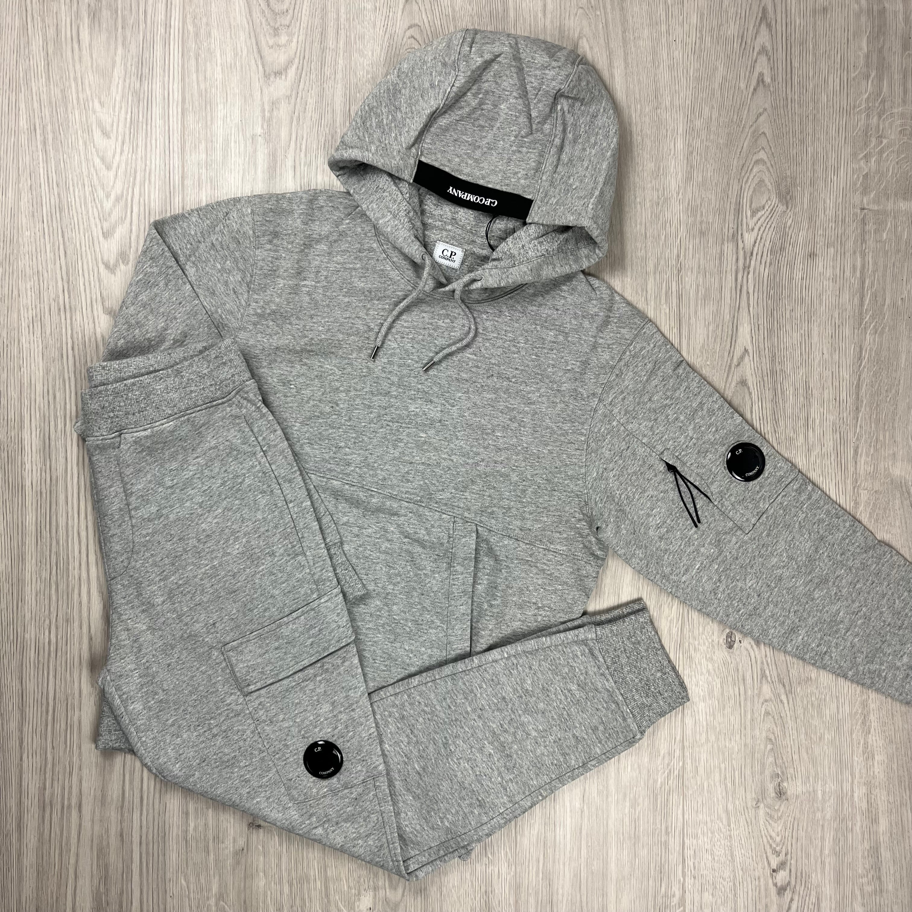 CP Company Raised Fleece Tracksuit - Grey -Usfansport