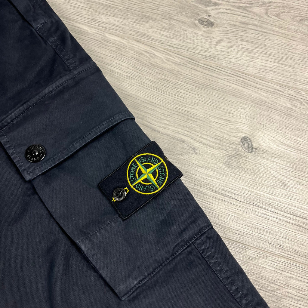 Stone Island Cargo Trousers - Navy -Usfansport