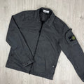 Stone Island Zip Overshirt - Charcoal -Usfansport