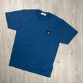 Stone Island Patch T-Shirt - Avio Blue -Usfansport