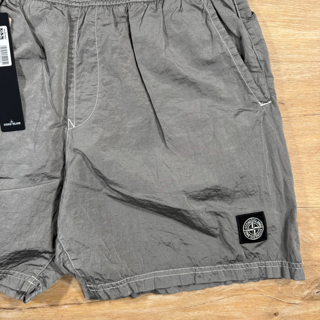 Stone Island Nylon Metal Swim Shorts in Pearl Grey -Usfansport