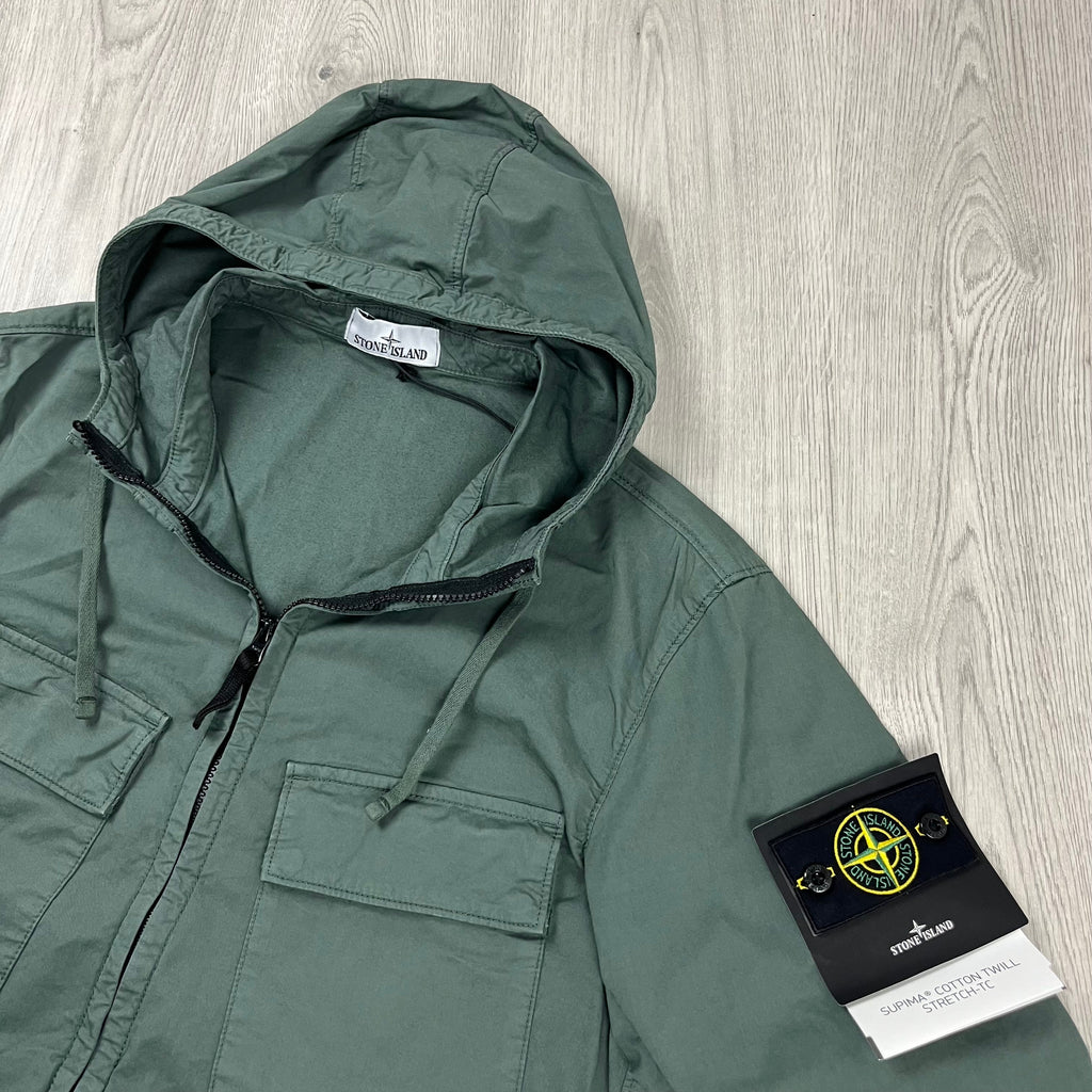 Stone Island Hooded Overshirt - Musk -Usfansport