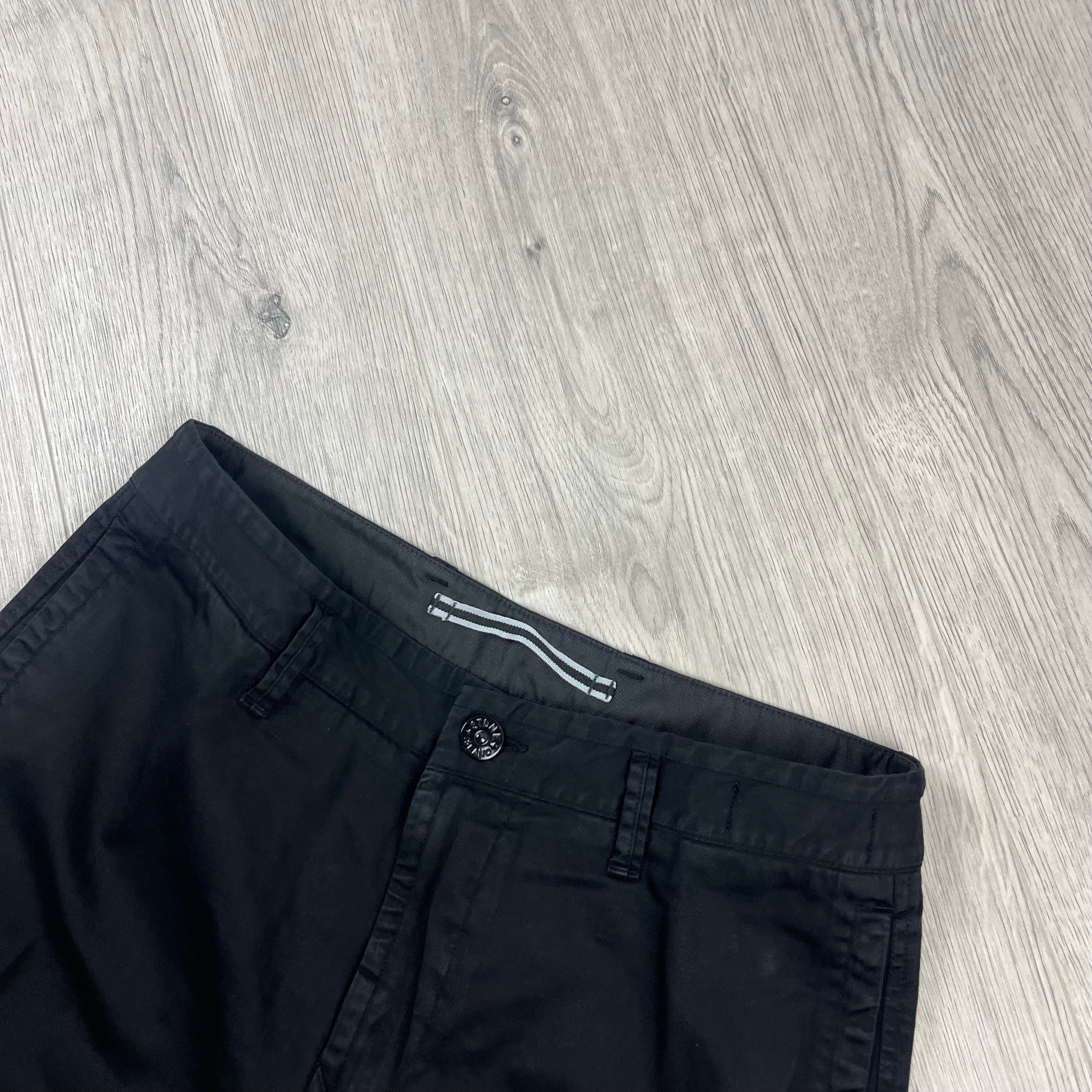 Stone Island Cargo Trousers - Black -Usfansport