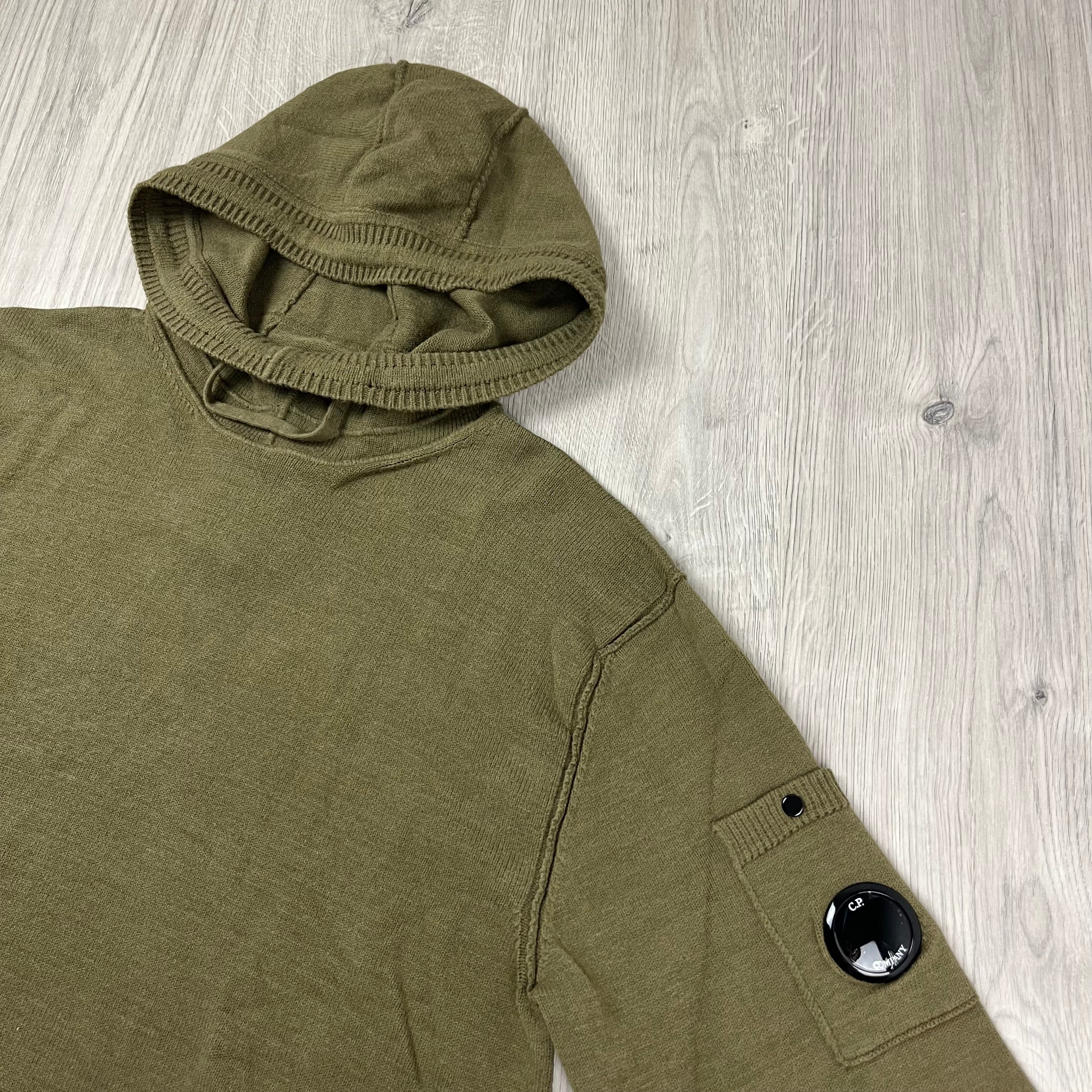 CP Company Knit Hoodie - Capers -Usfansport