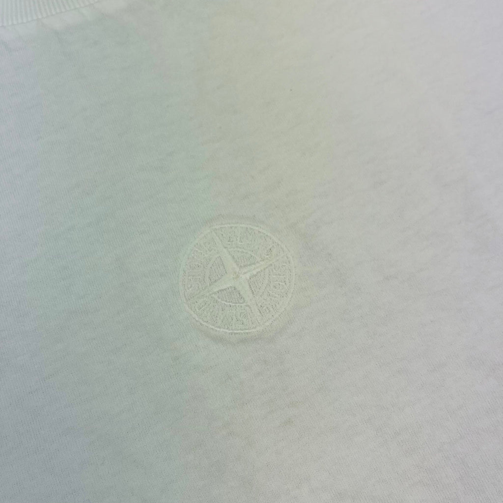 Stone Island Embroidered T-Shirt - White -Usfansport
